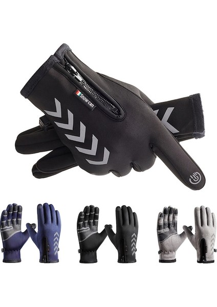 Unisex Dokunmatik Ekran Dış Mekan Için Kış Eldiven 001 (Yurt Dışından)