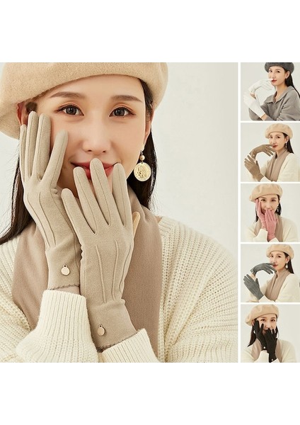 1 Çift Kadın Süper Yumuşak Rüzgar Geçirmez Eldiven 001 (Yurt Dışından) fiyatları