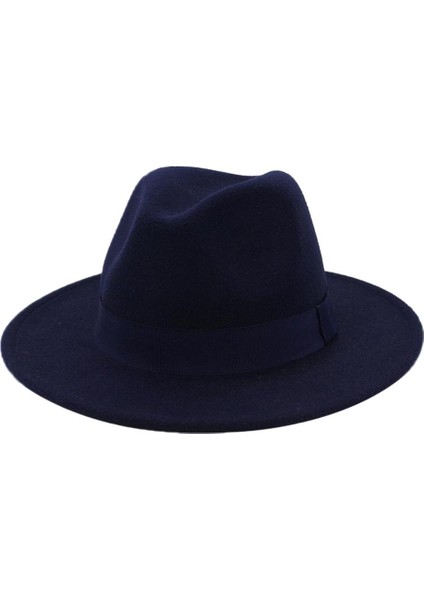 Kadın Partisi Düz Üst Fedora Şapkası Nefes Alabilir Kış Kış Balıkçı Donanması (Yurt Dışından)
