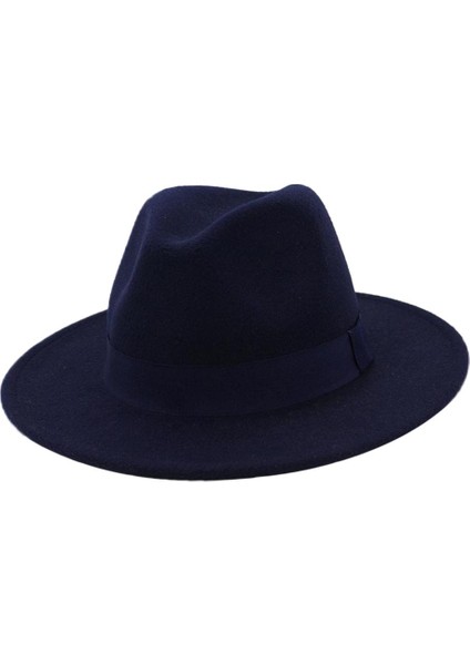Kadın Partisi Düz Üst Fedora Şapkası Nefes Alabilir Kış Kış Balıkçı Donanması (Yurt Dışından)