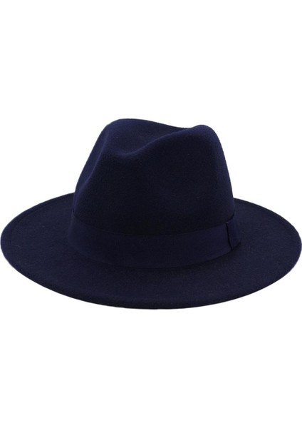 Kadın Partisi Düz Üst Fedora Şapkası Nefes Alabilir Kış Kış Balıkçı Donanması (Yurt Dışından)