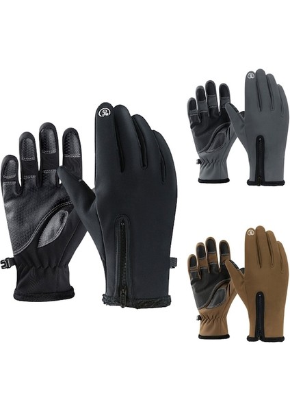 Unisex Su Geçirmez Fermuarlı Dokunmatik Eldiven (Yurt Dışından) modelleri