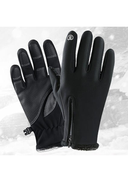 Unisex Su Geçirmez Fermuarlı Dokunmatik Eldiven (Yurt Dışından) indirimleri