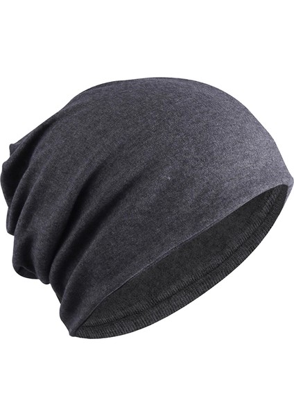 Şak Slouchy Bol Beanie Ş Slouchy Gri (Yurt Dışından)