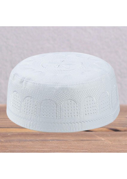 Düz Üst Dua Şapkası Beanie Topi Hediye (Yurt Dışından)