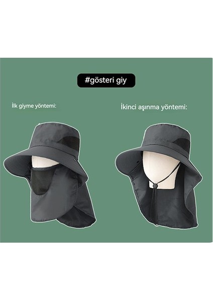 Yyn-Cc Açık Hava Balıkçı Güneş Şapkası-Gri (Yurt Dışından) fırsatları