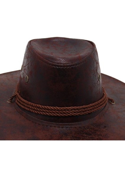 Batı Kovboy Şapkası Erkek Moda Güneş Şapkası Alışveriş Balık Tutma Yürüyüş Sokak Kahvesi (Yurt Dışından) fiyatları