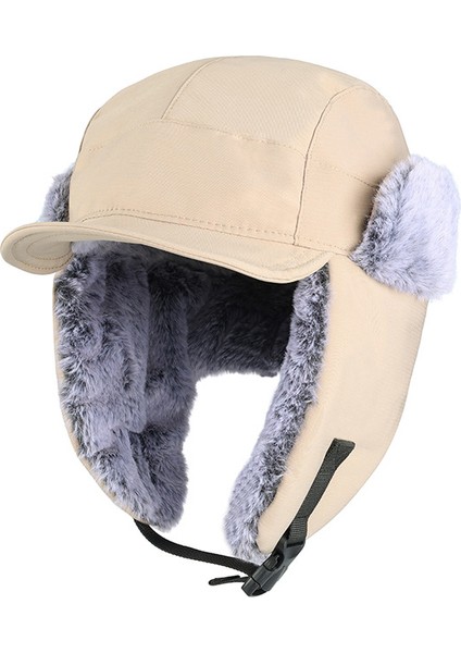 Kış Erkek Şapka Açık Tavşan Kadife Ördek Kalınlaşmış Sıcak Pamuklu Şapka (Yurt Dışından)