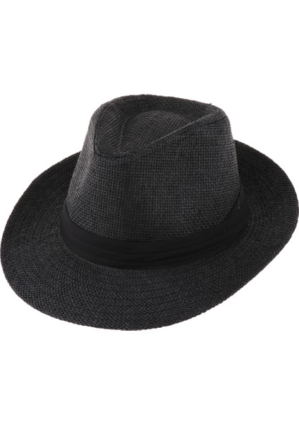 Kadın Hasır Panama Ş Fedora Trilby Sombrero Güneş Şı Geniş (Yurt Dışından)