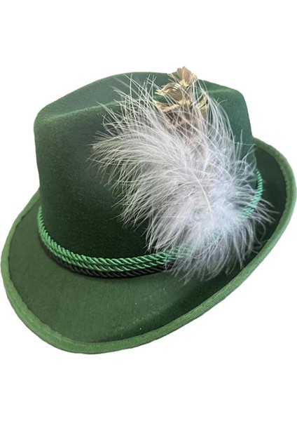 Erkekler Için Fötr Ş Tüy Moda Etkinlikleri Için Caz Şı 2 Yeşil (Yurt Dışından) modelleri