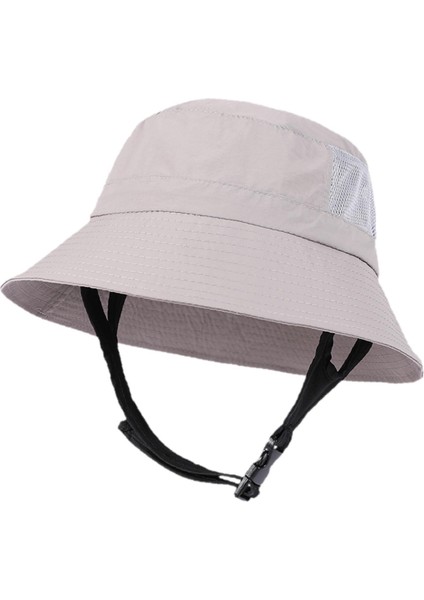 Kadınlar Erkekler Için Sun Bucket Şapka Geniş Kenarlı Seyahat Trend Balıkçı Şapka Açık Gri (Yurt Dışından)