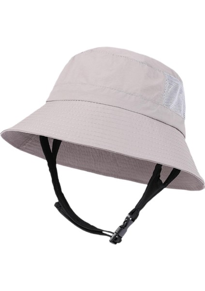 Kadınlar Erkekler Için Sun Bucket Şapka Geniş Kenarlı Seyahat Trend Balıkçı Şapka Açık Gri (Yurt Dışından)