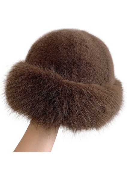 Sonbahar ve Kış Aylarında Kadınlar Için Peluş Şapka, Sıcak, Kalınlaştırılmış ve Peluş, Rahat Peluş (Yurt Dışından)