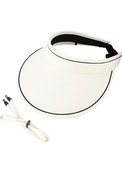 Kadın Güneş Şapkası Güneş Koruması Geniş Kenarlı Kap Kamp Tatil Havuzu Partisi Için Bej (Yurt Dışından)