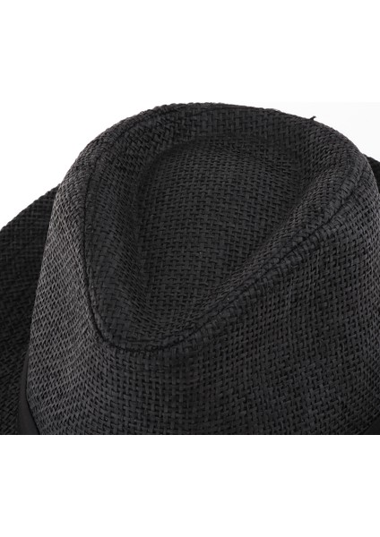 Erkekler Kadın Straw Panama Hat Fedora Trilby Sombrero Sunhat Genişliğinde (Yurt Dışından) modelleri