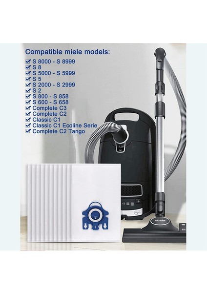 Miele Gn Bags Classic C1 Complete C1 C2 C3 S2 S5 S8, S227/S240, S270/S280 Serisi Hazneli Elektrikli Süpürgeler Için Vakum Torbaları (Yurt Dışından)
