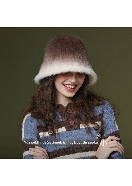 Kadınlar Için Kışlık Sıcak Balıkçı Şapkası, Kalınlaştırılmış ve Soğuğa Dayanıklı, Geniş Baş Çevresi, Küçük Yüz [peluş Tarzı] Beyaz (Yurt Dışından) fiyatları