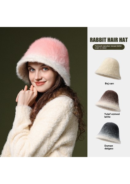 Kadınlar Için Kışlık Sıcak Balıkçı Şapkası, Kalınlaştırılmış ve Soğuğa Dayanıklı, Geniş Baş Çevresi, Küçük Yüz [peluş Tarzı] Beyaz (Yurt Dışından) modelleri