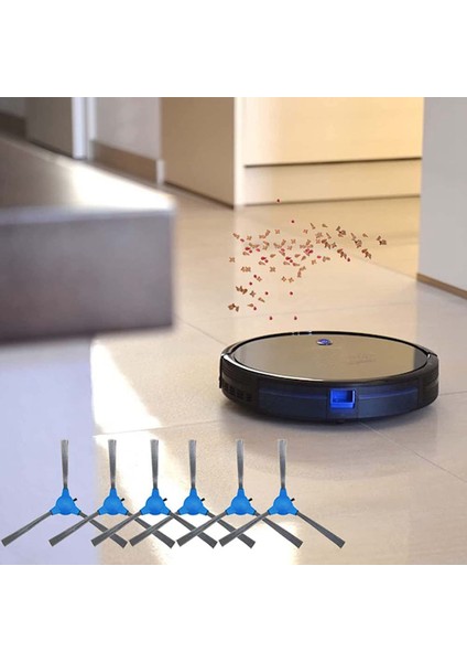 Eufy Robovac 11S Robovac 12 Robovac 15C Robovac 30 Robovac 30 Robovac 35C Vakum 6'lı Paket Yan Fırça Için Uygundur (Yurt Dışından)