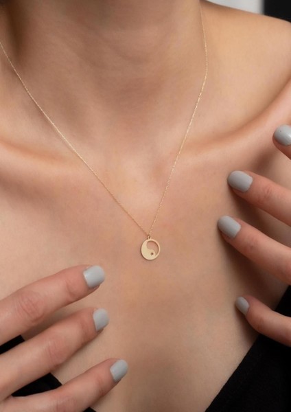 14 Ayar Altın Yin Yang Kolye modelleri