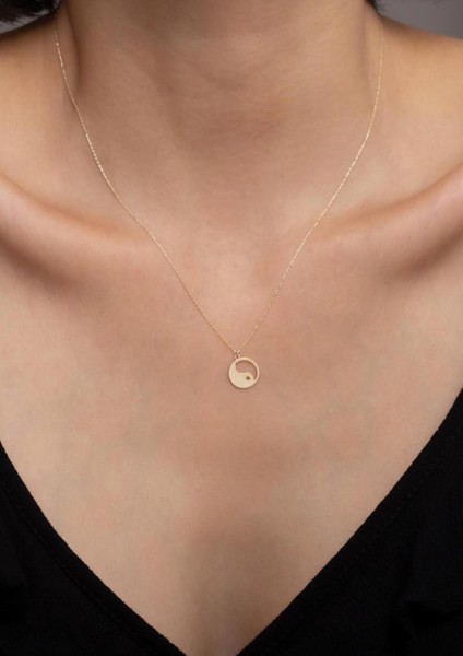 14 Ayar Altın Yin Yang Kolye indirimleri