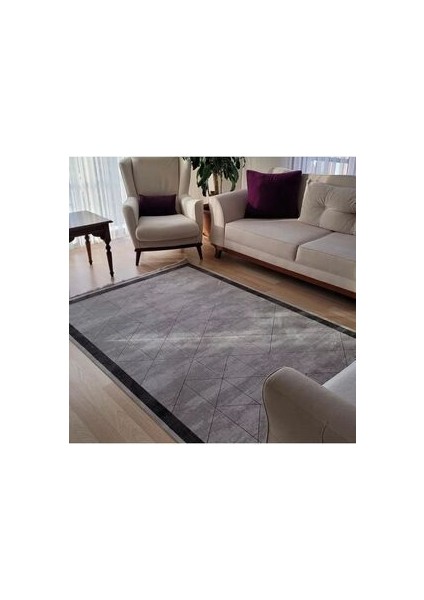 Telve Gri Halı Bambu Halı Modern Akrilik Dokuma Halı Geometrik Desenli Salon Halısı Oturma Odası Halısı modelleri