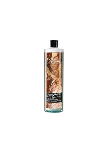 Avon Senses Extreme Limits Erkekler Için 2'si 1 Arada Saç ve Vücut Şampuanı 500 ml