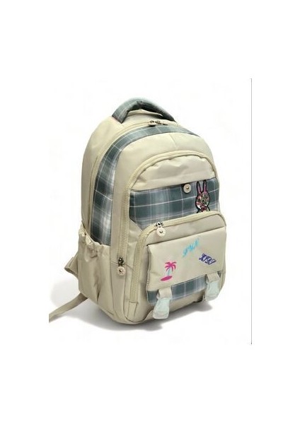 Geniş Cepli Desenli 5 Cepli Okul , Sırt, Çantası