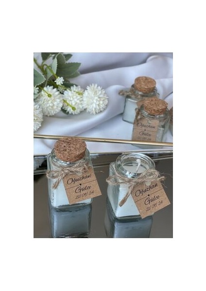 Mini Cam Kavanoz Mum Hediyelik -20 Adet fiyatları