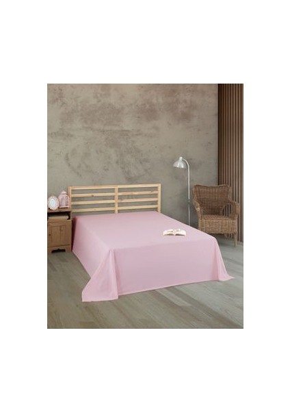 Uykulife Tek Kişilik Pembe Düz Çarşaf