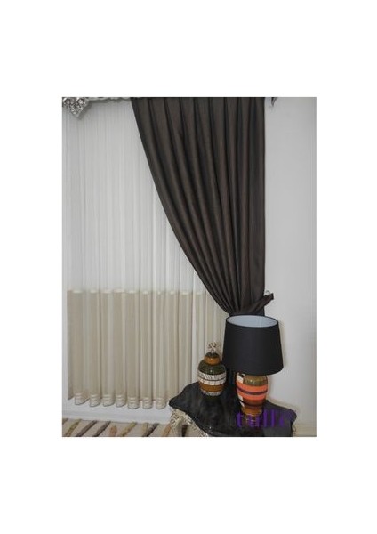 Haliç Etekli Bantlı Tül