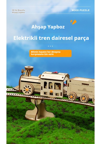 Dıy Avrupa Tarzı Saat Ahşap 3D Yapboz Oyuncak (Yurt Dışından) fırsatları