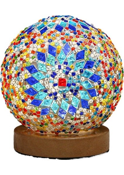 Barok Gece Lambası Romantik Ve Özgür Bohem Yaratıcı Şarj Masa Lambası Dekoratif (Yurt Dışından)
