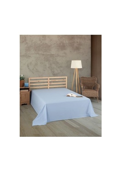 Uykulife Çift Kişilik Mavi Düz Çarşaf