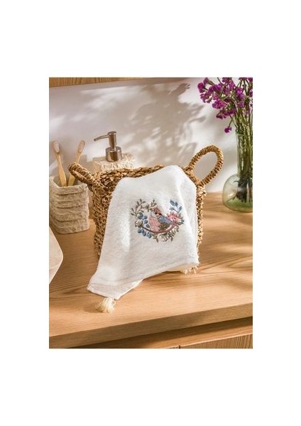 Lcw Home Çiçek Nakışlı Yüz Havlusu 50X80 cm