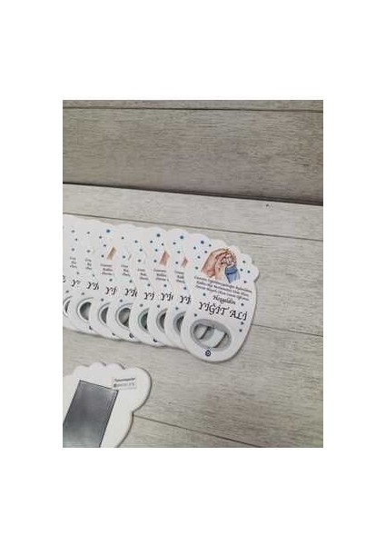 25 Adet Ayak Magnet Açacak Yeni Doğan, Doğum Günü, Sünnet, Nişan, Söz, Düğün Hediyelik Süs