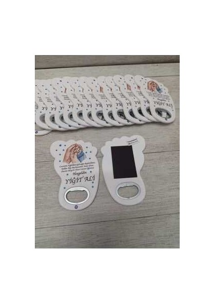25 Adet Ayak Magnet Açacak Yeni Doğan, Doğum Günü, Sünnet, Nişan, Söz, Düğün Hediyelik Süs