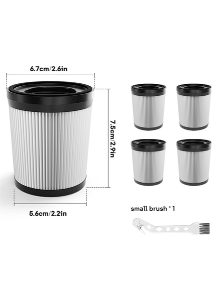 Fabuletta FSV101 ve FSV001, Lubluelu 202, Girnoor G160 ve G165, Afoddon A300, Oraimo OSV-102 Için Uyumlu Hepa Filtre (Yurt Dışından) modelleri
