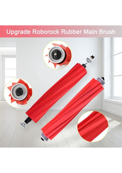 Roborock S7 Maxv Plus, S7 Max Ultra T7SPLUS, Q7+, Q7 Max, Qrevo Maxv, Qrevo S Robot Süpürge Parçaları Için Silindir Fırça Yedeği (Yurt Dışından)