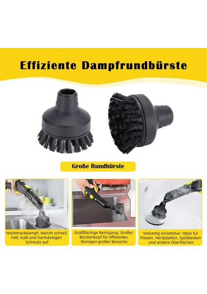 Karcher Buharlı Temizleyiciler Sc1, Sc2, Sc3, Sc4, Sc5 Için 10 Parçalı Aksesuar Seti - Nozullar, Fırçalar ve Bezler Dahil (Yurt Dışından)