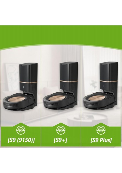 Irobot Roomba S9 (9150) S9+ S9 Plus (9550) S Serisi Elektrikli Süpürge Kauçuk Silindir Fırça Hepa Filtre Yan Fırça Parçaları (Yurt Dışından) modelleri
