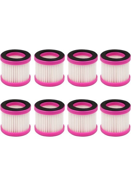 Puppyoo D-602 D-602A D-607 D-609 Elektrikli Süpürge Için 8 Adet Yedek Hava Hepa Filtre Kartuşu (Yurt Dışından)