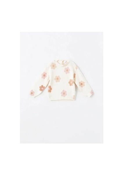 Lcw Baby Krem Rengi Bisiklet Yaka Uzun Kollu Kız Bebek Kazak ve Tayt 2'li Takım fiyatları