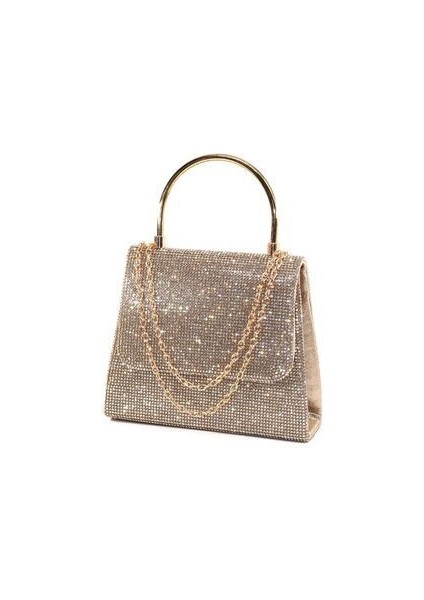 Gold Taşlı Abiye çanta. Altın Kadın Abiye Çanta. Gold Abiye Çanta. Davet Gece Clutch Çanta.