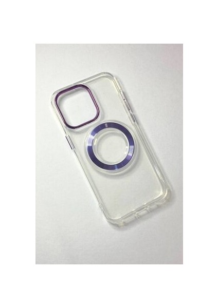 iPhone 15 Pro Max Magsafe Şarj Özellikli Şeffaf Kılıf