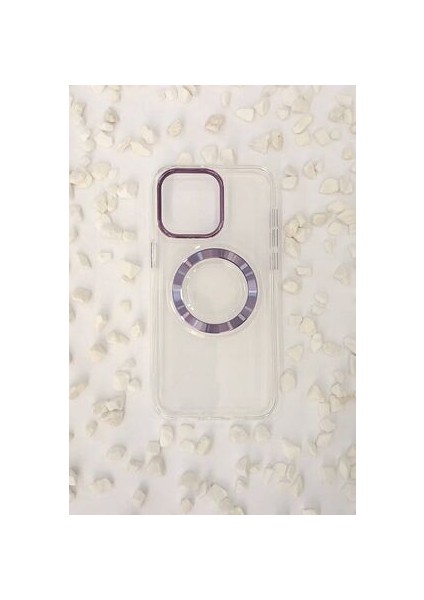 iPhone 15 Pro Max Magsafe Şarj Özellikli Şeffaf Kılıf