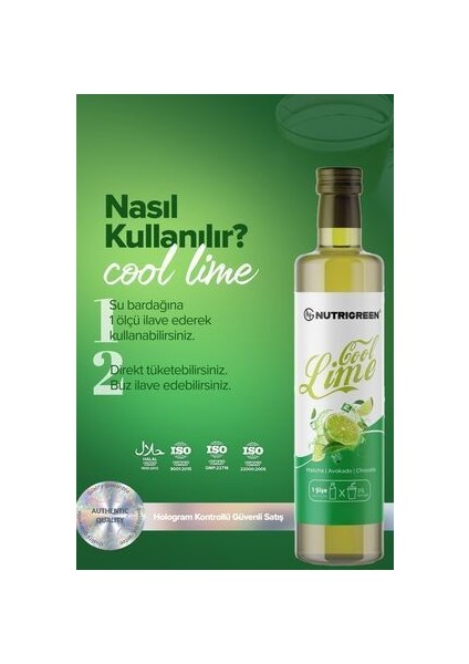 Doğal Cool Lime Suyu 2 Adet