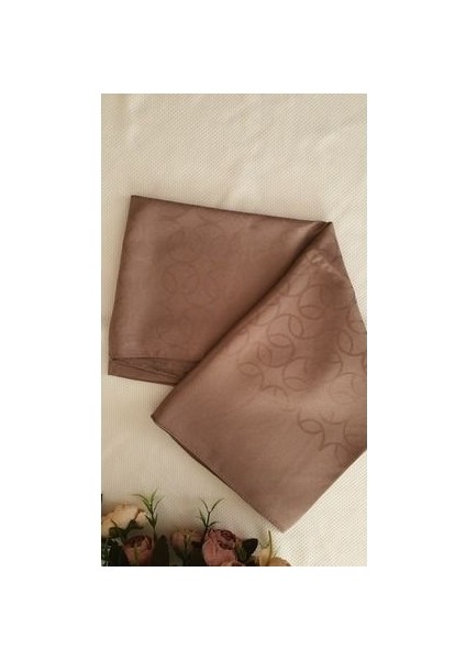 Ipeksi Koza Deşen Jakarlı Şal kahverengi