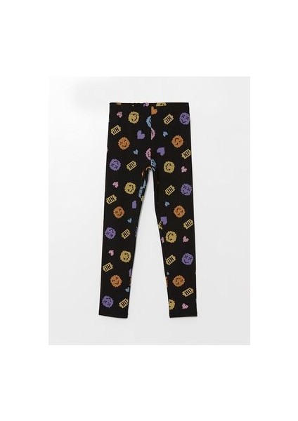 Lcw Beli Lastikli Desenli Kız Çocuk Tayt