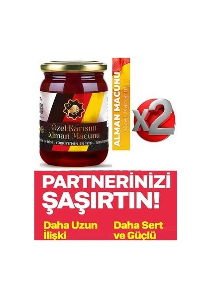 Alman Macunu Erkek Performansa Etkili Özel Karışım 240 gr x 2 Adet